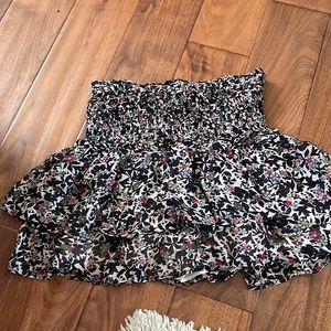 Zara ruffle mini skirt